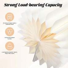 SHIOUCY 5 Pieces Wedding Centerpieces Cardboard Vases - Set Of 5 Flower Vases Flower Stands For Party Table Decorations - Elegant Bulk Wedding Decoration Table Centerpiece Stand Party Favors Room Decor Bridal