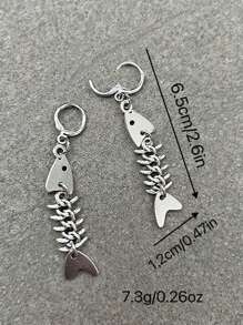 2PCSPunk Hip-Hop Style Thorn Fishbone Earrings Are Perfect For Fashion-Forward And Unique Women To Wear. They Also Make Great Small Gifts For Couples.