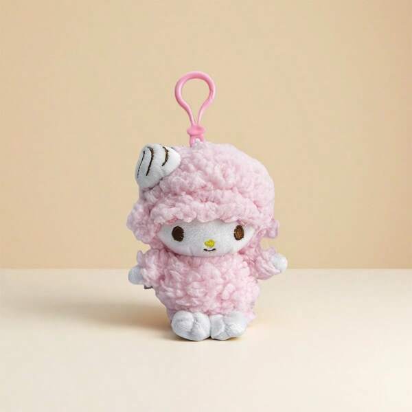 Miniso MINISO Ornamento de peluche con estilo de piano, cabello rizado y esponjoso + diseño lindo, adecuado para teclas, bolsas, mochilas, regalos de cumpleaños de amigos, regalos festivos (1 pieza)