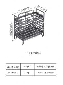 1 Pc Basic Kitchen Storage Rack, Decorative Kitchen Utensils, Kitchen Scissors Kitchen Chopsticks Holder, Multifunctional Storage Rack, Kitchen Chopsticks And Cutlery Storage Drain Rack, Kitchen Accessories