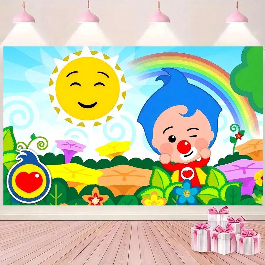 Plim Plim Birthday Party Backdrop For Photography Background Birthday Decor - z1 - 查看 1