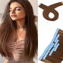20pcs Tape-In Hair Extensions, 24-Inch Synthetic Weft Strips, Easy Application For Women -Vibrant Color Tapes|Easy Application Strips - Multicolor - View 25