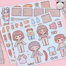 Wholesale Cute Diary Sticker Set, Layered Soothing Sticker Book For Girls & Kids, Stress Relief Toy - Multicolor - View 10