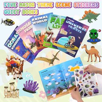 旅行活动贴纸套装，5 张娱乐主题贴纸，适合生日派对、万圣节、圣诞节、感恩节礼物