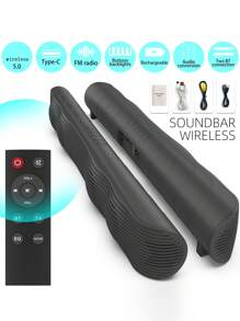 Wireless Speakers, Surround Sound Speakers, TV Speakers, Computer Speakers, Stereo Speakers, Subwoofers, Home Theater Speakers, Support Wireless/TWS/USB/TF/FM, Comes With 1 Remote Control