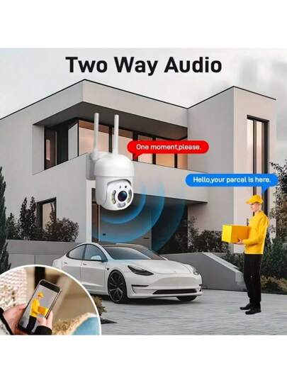 1/ High Definition AI Driven 2.4G/5G WiFi Security Camera 360° View, Remote Monitoring, Two Way Audio Mobile App Control Home Business Security, Indoor/Outdoor CCTV Surveillance System view 8