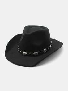 1pc Unisex Kids Star Leather Decor Felt Cowboy Hat, Retro Western Style, Suitable For All Seasons, Detachable, Suitable For Daily Wear, Outdoor Activities, Holidays, Parties, Back To School And More - Style 1 - View 14