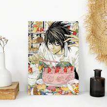 Framed 2D Rhythmic Essence, Happier Than Ever"   Canvas Poster- Modern Music Album Wall Art For Bedroom& Living Room Decor, Perfect Gift For Fans, Perfect For Room DecorWrapped Framed Canvas Print Wall Deacor Gift Ready To Hang - Framed - View 2