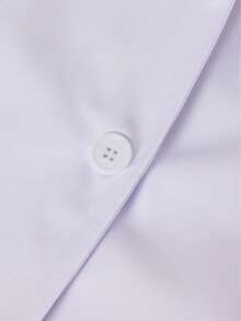 Long Sleeve Lapel Jacket, Beauty Salon/Lab/Dental Clinic Uniform White Coat