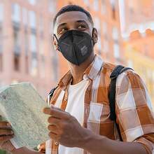 2025NIOSH Approved  Mask Particulate Respirators, Pack Of 60  Face Masks, Individually Wrapped,White - Black - View 8