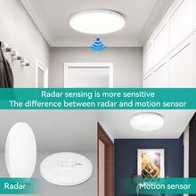 Motion Sensor Ceiling Light, Large LED Ceiling Light For Balcony, Staircase, Auto Illumination Ceiling Light, Radar Sensor Light, Room Decor Ceiling Lamp, Motion Sensor Ceiling Light Strip, Suitable For Home/Corridor/Staircase/Bathroom/Kitchen/Toilet/Warehouse/Attic/Entryway/Room/Street/Balcony/Foyer/Doorway - Sensor Ceiling Light - View 7