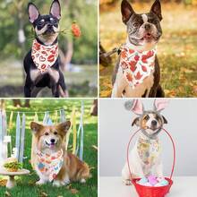Holiday Dog Bandanas 10 Packs, Easter Dog Bandana Pet Triangle Scarf Festival Style, Seasonal Bandanas 4th Of July Pet Bandana Birthday For Small To Large Dogs Puppies Cats - Holiday-classic(10 Pcs) - View 7