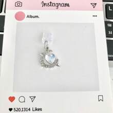 Tapón antipolvo tipo C para puerto de carga con diseño de corazón, mariposa y estrella, accesorio decorativo colgante para smartphones, tabletas, electrónica y amantes de los gadgets
