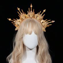 1 件蝴蝶皇冠复古优雅派对尼龙尖头拉链光环头饰，女神头饰适合所有季节、婚礼、摄影万圣节