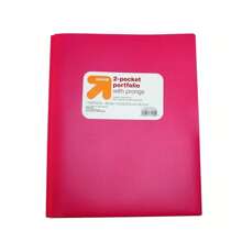 2 Pocket Plastic Folder With Prongs - Up&Up™