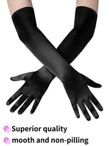 New Upgraded Women's Long Formal Satin Gloves - Wedding Performance Ball Dance Accessories | Suitable For Wedding, Party, Tea Party, Cosplay