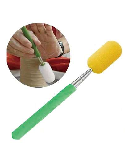 Telescopic Sponge Pottery Tool Sponge Stick