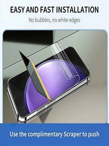 4Pcs HD Screen Protector Hydrogel Soft Film Compatible With Samsung Galaxy S25 Ultra S24 A16 A26 A36 A56 Compatible With IPhone 16 15 Pro Max Compatible With Xiaomi Poco/Redmi Explosion Proof And Scratch Resistant Easy To Install, Ultra Clear Support For Fingerprint Unlocking(NOT GLASS)