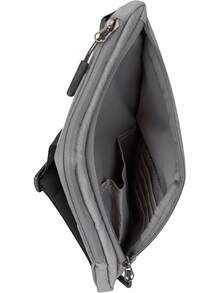 Travelon: Bolso cruzado delgado, esencial para viajes alrededor del mundo - Gris - Ver 4