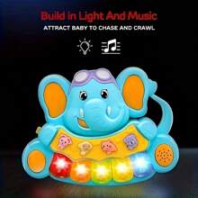 Piano-jouets pour bébés, jouets musicaux pour bébés, jouets lumineux pour bébés, jouets éducatifs précoces, jouets favorisant les capacités auditives et de réaction, cadeaux d'anniversaire, de Thanksgiving et de Noël pour bébés (certaines pièces sont envoyées aléatoirement)