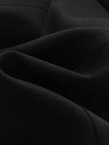 女士夏季休闲纯色蝴蝶结装饰吊带背心 - 黑色 - 查看 6