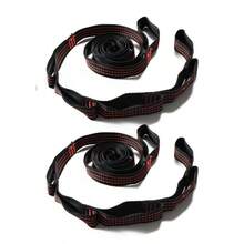2/4Pcs Hammock Straps Special Reinforced Polyester Straps 5 Ring High Load-Bearing Barbed Black Outdoor Camping Hammock Straps