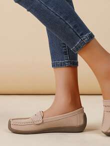Women Simple Flat Shoes, Casual Slip-On Outdoor Shoes, Women's Lightweight Low-Top Shoes