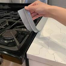 1/2pcs Stove Counter Cover Kitchen Seal, Stove Top Seal, Organic Silicon High Temperature Resistant Kitchen Gap Strip, Oil And Dirt Resistant Gas Stove Gap Soft Sealing Strip Silicone Gap Plug Kitchen Stove Counter Gap Cover - Flexible Stove Space Filler - Multicolor - View 2