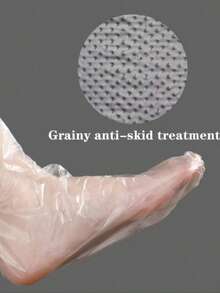 Disposable Transparent Foot Covers, High-Quality Foot Care Products, Disposable Clear Plastic Foot & Hand Covers - Unscented PE Moisturizing Socks For Pedicure, Manicure, Detox SPA, Infection Prevention & Hydration Care, Pedicure Accessories, Semitransparent Design, Durable Construction