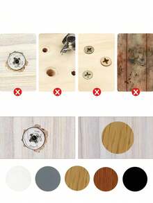 54pcs Furniture Screw Hole Self-Adhesive Seal Sticker - Multicolor - View 3