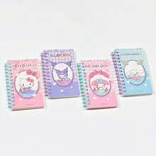 Sanrio 1pc/4pcs Sanrio Character Cartoon Pattern Square Memo Pad, Cute Portable Stationery Notebook For Writing, Record Keeping, Perfect For Back To School, Teacher Rewards, Student Gifts, Christmas, Valentine's Day, Father's Day, Mother's Day, Teacher's Day, Halloween, Easter, National Day, Children's Day, Women's Day, Birthdays