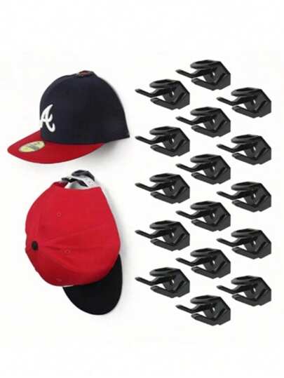 1/5pcs Adhesive Hat Hooks For Wall, Minimalist Hat Rack Design, No Drilling, Strong Hold Hat Hangers