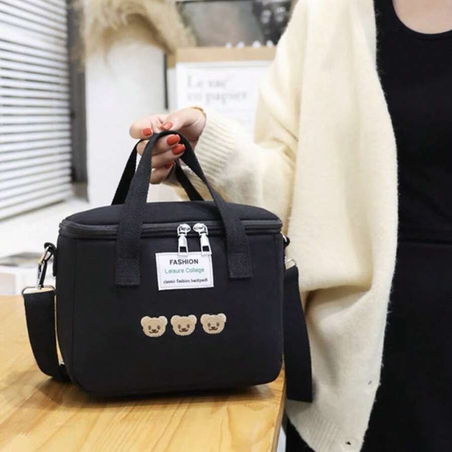Multineos Comercial Thermal Lunch Bag With Handle For Food, Lunchboxes And Liquids Multipurpose Unisex Large Space - Black - View 1