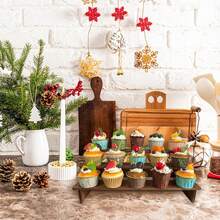 多层木质收纳架，玩具展示架，桌面装饰架，多层模型展示架，实木整理架，适合女性收纳整理，旅行必备，宿舍返校用品 - 咖啡棕 - 查看 6