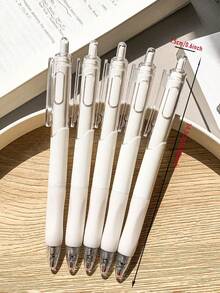 Push-Button Fast Dry Mini White Pen, Neutral Pen 0.5mm For Students, Exam, Note-Taking, Back To School Essential, Perfect Gift For Teachers And Students - Black - View 8