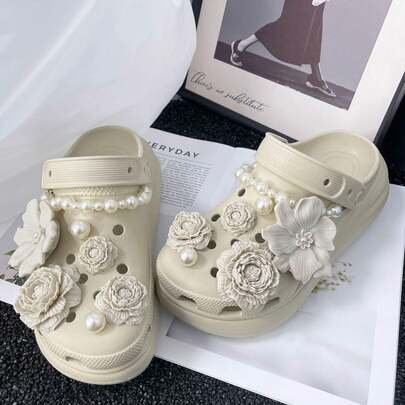 8/12/14个装软胶泡泡花朵鳄鱼鞋饰，DIY鞋履配件，适用于花园鞋、木屐、凉鞋，完美的生日礼物