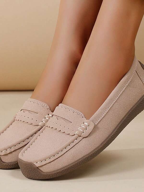 Women Simple Flat Shoes, Casual Slip-On Outdoor Shoes, Women's Lightweight Low-Top Shoes