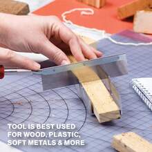 Metal Mitre Box - Small 6-Inch Aluminum And Steel Tool For Wood, Plastic, And Soft Metals, 2 Cutting Angles - Multicolor - View 6