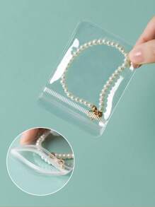 1/10/20 Stück EVA Schmuckaufbewahrungstasche, minimalistische Schmucktasche für Zuhause, tragbare mattierte EVA Reißverschluss Schmucktasche für Ohrringe, Armbänder und anderen Schmuck, nicht vergilbend nicht verhärtend mattierte Ohrringe Armband Schmuck EVA Staubschutztasche Aufbewahrung teilbar tragbar Reißverschluss Verschluss, Geschenktasche, Schmuckbehälter für Raumdekor