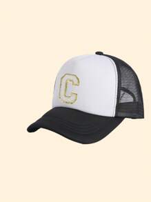 1 pièce Casquette sport enfants lettre A-Z Casquette ajustée Hip Hop Casquette de baseball Casquette Snapback Chapeau de soleil Printemps Été Automne Casquette de baseball