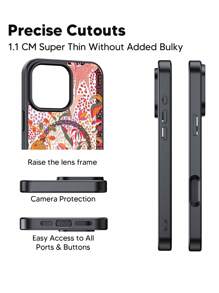 Funda de teléfono de diseño reciente, carga inalámbrica magnética de 360°, marco de silicona suave, placa acrílica transparente, patrones de pintura exquisitos. Esta funda de teléfono es de alta definición, alta transparencia, no se amarillea, a prueba de caídas y golpes, adecuada para 11, 12, 13, 14, 15, 16, 16 PROMAX, 15 PROMAX, 14 PROMAX, 14/15 plus, 12 PRO, 13 PRO, 14 PRO, 15 PRO, 16 PRO, 16 plus