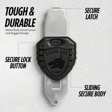 Cerradura de Puerta Portátil Guard Dog Security Blocklock, Cerraduras de Puerta de Hotel para Viajeros, Resistente, Duradera,  para Puerta de Apartamento,  para el Hogar - Negro - - Ver 5