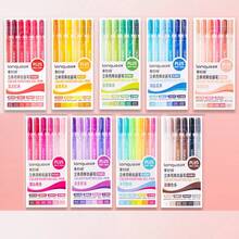 54 色 Stylo 凝胶笔套装透明笔杆圆珠笔勾线笔荧光笔 1.0 毫米适用于绘图、突出显示、学生笔记、制作手册、办公室使用、学校用品、返校