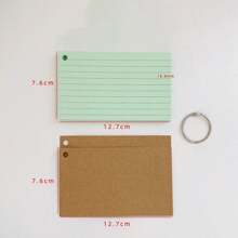 200 schede indice con anelli, 7,62 x 12,7 cm schede flash con anelli, schede di note a colori con anelli, fodera interna perforata, schede di studio adatte per scuole, università, case, uffici, memoria, elenchi di cose da fare (10 colori), forniture scolastiche, ritorno a scuola