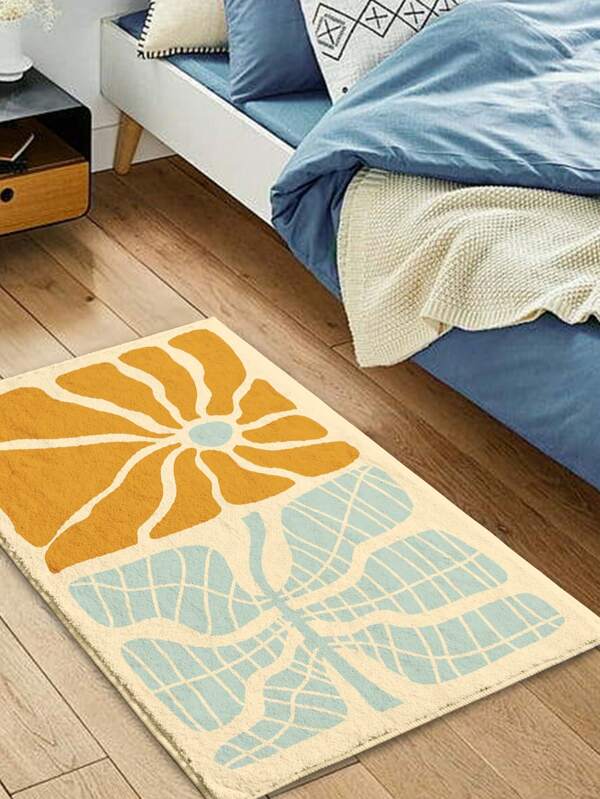 1 peça de capacho de entrada com tema de plantas abstratas impressionistas e quentes, tapete para quarto, tapete macio, capacho para interior, tapete de entrada, tapete para banheiro, tapete para banheiro, tapete para área externa, tapete para área interna e externa, decoração para casa, decoração de quarto