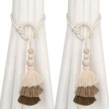 2PCS/SET Modern Tassels Curtains Buckle Minimalist Style Curtain Ties Home Accessories For Birthday Gifts New Year's Gifts
