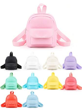 1 pieza Mochila para niñas, con correas ajustables, bolsa de pecho, diseño con solapa multicolor, adecuada para uso diario, exterior, viajes, senderismo, escuela, gran opción de regalo