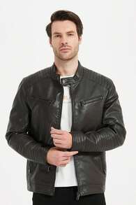 KYMAXX Men Jackets And Coats - MARRON-GRIS - View 1