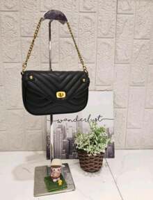 Asaloog WOMEN'S CROSSBODY BAG WITH COIN PURSE AND CHAIN HAND STRAP DC-819