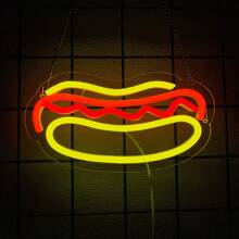 Ramen Neon Schild, lebendiges Ramen Nudel Design, BBQ LED Beleuchtung und Geschäfts Hot Dog Beleuchtungsschilder sind für Heimdekoration, Fast Food Laden, Geschäft, Küche, Schlafzimmer, Bar, Restaurant, Nudelshop Wanddekoration geeignet. USB-betrieben, wiederverwendbar und einfach zu installieren.